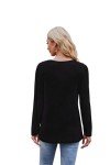 Jescakoo Women's Pleated Long Sleeve Tunic Blouse