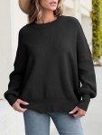 ANRABESS Women's Crew Neck Long Sleeve Sweater