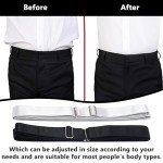 Adjustable Crop Tuck Band Belt Set - 4 Pcs