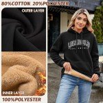 Cozy Sherpa-Lined Hoodies for Women Black