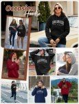 Cozy Sherpa-Lined Hoodies for Women Black