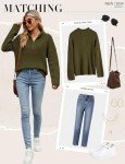 Trendy Fall V-Neck Long Sleeve Sweater for Women