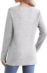 Lightweight Grey Long Sleeve Women's Sweater XL