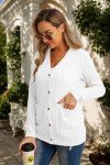Women's Lightweight Button Down Cardigan with Pockets