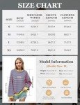 Striped Oversized Y2K Crewneck Sweatshirt for Women