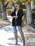 Oversized Black Chunky Knit Cardigan for Women