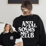 Oversized Mama Crewneck Sweatshirt for Women