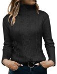 Xukk Women's Casual Turtleneck Pullover Sweater