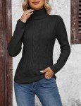 Xukk Women's Casual Turtleneck Pullover Sweater