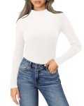 Onlypuff Women's Long Sleeve Turtleneck Casual Tee