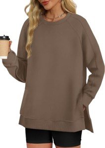 Oversized Crewneck Fall Sweatshirt for Women