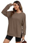 Oversized Crewneck Fall Sweatshirt for Women