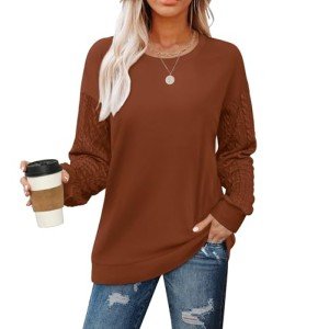 Trendy Oversized Long Sleeve Sweatshirt for Women