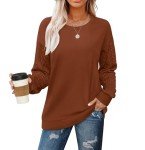 Trendy Oversized Long Sleeve Sweatshirt for Women