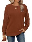 Trendy Oversized Long Sleeve Sweatshirt for Women