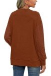 Trendy Oversized Long Sleeve Sweatshirt for Women