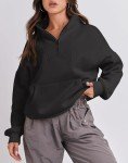 Oversized Women's Fleece Quarter Zip Sweatshirt