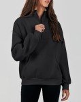 Oversized Women's Fleece Quarter Zip Sweatshirt