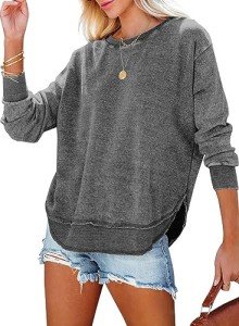Chic Plus Size Crewneck Sweatshirt for Women