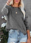 Chic Plus Size Crewneck Sweatshirt for Women