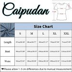 Women Graphic Tees Mountain Adventure Shirts Heartbeat Hiking Camping Letter Print Tshirts Casual Short Sleeve Tee Tops-Blue L