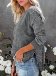 Chic Plus Size Crewneck Sweatshirt for Women