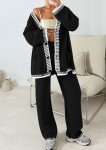 Women's Knit Lounge Set with Cardigan & Pants