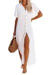 Dokotoo Women's White Summer Beach Kimono Cardigan