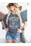Country Music Tshirt for Women Vintage Nashville Tennessee Graphic Shirts Music Lovers Summer Vacation Top Shirt Tee, Dark Grey, Large