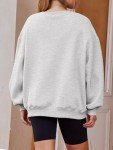 Casual Gray Crewneck Sweatshirt for Women