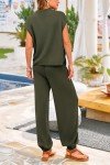 PRETTYGARDEN Women's Army Green Sweater Set
