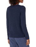 Amazon Essentials Women's Navy Cable Knit Sweater