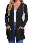 Women's Long Sleeve Knitted Cardigan with Pockets