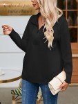 Chic Oversized Quarter-Zip Ribbed Knit Sweater