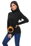 Cozy Women's Turtleneck Thermal Knit Sweater