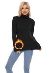 Cozy Women's Turtleneck Thermal Knit Sweater