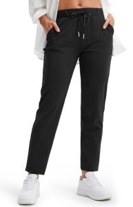 Libin Women's 4-Way Stretch Joggers with Pockets