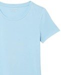 Amazon Essentials Women's Classic-fit Short-Sleeve Crewneck T-Shirt, 2-Pack Dark Green/Powder Blue, Large