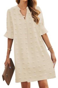 Stylish Women's Casual Summer V Neck Dress