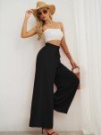 AusLook Women's Black Wide Leg Dress Pants