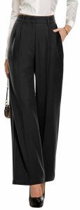 OLRIK Women's Wide Leg High Waisted Dress Pants