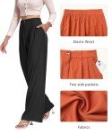 OLRIK Women's Wide Leg High Waisted Dress Pants