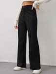 Women’s High-Waisted Wide Leg Dress Pants Black