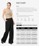 Willit Wide Leg High Waisted Women's Work Pants