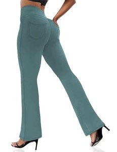 Women's Bootcut Yoga Leggings with Pockets