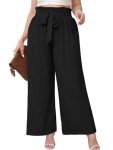 Plus Size High-Waisted Wide Leg Pants for Women