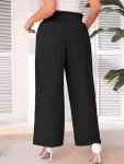 Plus Size High-Waisted Wide Leg Pants for Women