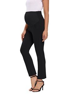 Foucome Women's Over Belly Maternity Bootcut Pants