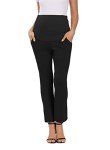 Foucome Women's Over Belly Maternity Bootcut Pants