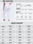 MoFiz Women's Lightweight Stretchy Capri Pants with Pockets